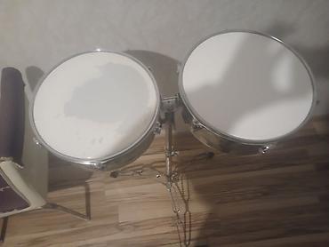 zerb aleti: Timbal cütlüyü (Timbales) – metal korpuslu, xrom örtüklü, tənzimlənən — 4