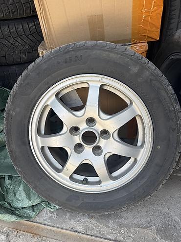 Колеса в сборе 225 / 55 / R 16, Лето, Б/у, Комплект, Легковые, Литые, отверстий - 5