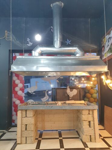 Restoran manqalları: Məhsul: Peç/Manqal üçün sənaye tipli tüstü sorucu sistem və — 1