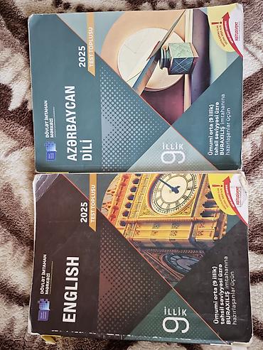 Testlər: Məhsul: DİM 2025 test toplusu kitabları – Azərbaycan dili və English — 1