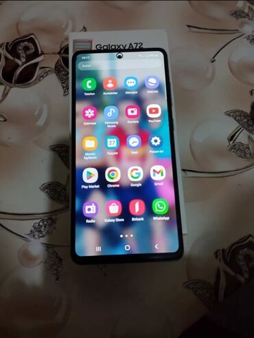 Samsung: Samsung Galaxy A72, 128 GB, rəng - Ağ, İki sim kartlı