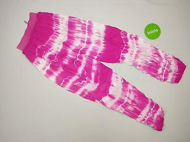 aladynki: Spodnie damskie typu harem/boho, tie-dye różowo-białe - Fason: luźne — 3