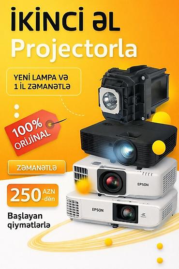 proyektor qiymetleri: İşlənmiş Stasionar Proyektor Epson, Ödənişli çatdırılma — 2