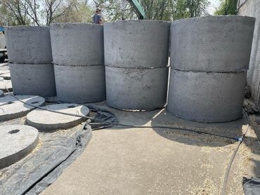 Железобетонные (ЖБИ) кольца для септика: Железобетонное (ЖБИ) кольцо для септика Размер: 75 x 90 x 8 см, Бесплатная установка, В розницу — 3