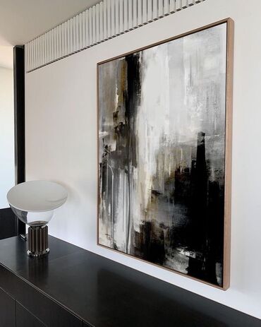 Dizayn, layihə: Modern. Abstrakt janr. Tək tablo. Müasir interyerdə mütləqdir, çünki — 47