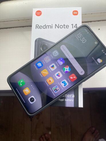 Xiaomi: Xiaomi Redmi Note 14, 256 GB, rəng - Qara, 
 Zəmanət, Sensor, Barmaq izi