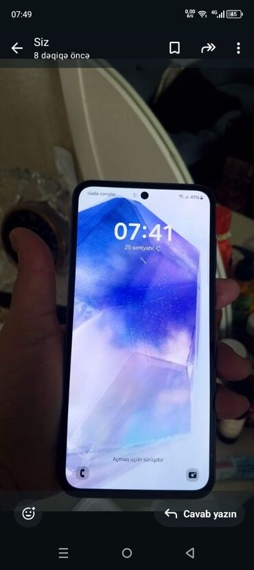 samsun a02: Samsung Galaxy A54, 128 GB, rəng - Göy