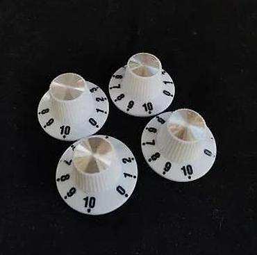 Gitare: TOP HAT LP, KAPICE ZA POTENCIOMETRE KNOBS CRNE I BELE | Slanje po — 8