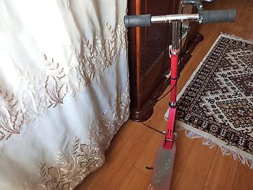 elektrik skuterlər: Şəhər üçün skuter – mexaniki, iri təkərli - Rəng: qırmızı - — 2
