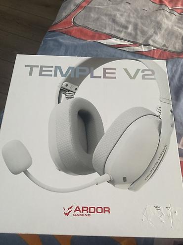 redmi buds 6 active: Игровая гарнитура ARDOR Gaming TEMPLE V2 (белая) - Полноразмерные — 1