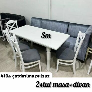 stol masa: *Sifarişlə hazırlanır* ✔️Kuxna üçün stol stul dəsti✨✨. 2 stul 1