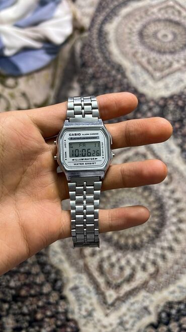 серебро техническое: Классикалык сааттар саат, Casio, Аллой, Суу өткөрбөөчү, Унисекс, Колдонулган