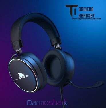 Наушники: Игровая гарнитура наушник darmoshark t1 подключение usb 7.1 звук