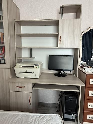 шкафы офисные: Компьютерный стол + ПК + Принтер Xerox 3в1. Готовое рабочее место. Всё — 1