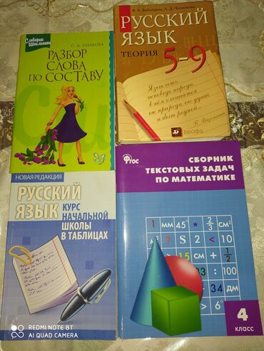 Kitablar, jurnallar, CD, DVD: Справочный материал по математике и русскому языку