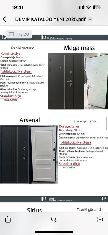 Giriş qapıları: Mənzil üçün Yeni Giriş qapısı 90x205 sm Zamok ilə, Zəmanətli, Pulsuz quraşdırma, Pulsuz çatdırılma — 7