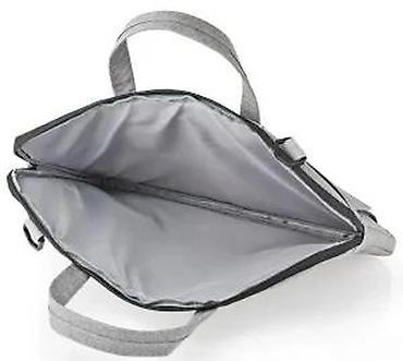 Futrole i torbe za laptopove: Torba za laptop – siva, poslovni stil - Dimenzije: pogodna za većinu — 16