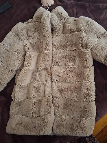kurkalar: Qadınlar üçün süni kürk palto - Rəng: bej/taqqarışıq açıq qəhvəyi - — 4
