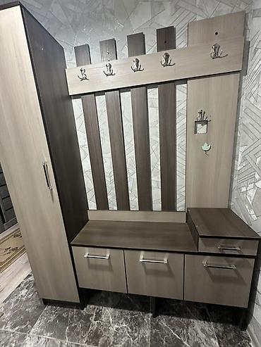 скрыть замок: Прихожая модульная в современном дизайне, двухцветный декор под дерево — 1