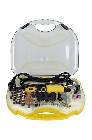 drel: CROWNMAN bormaşın 185W mini drel/qravür dəsti – 211 ədəd aksesuarla — 2