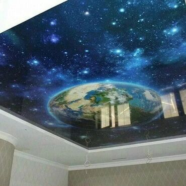 Натяжной потолок: Натяжной потолок Глянцевое, Матовое, 3D потолки Бесплатный замер, Гарантия, Монтаж at lalafo.kg — 5 Натяжной потолок: Натяжной потолок Глянцевое, Матовое, 3D потолки Бесплатный замер, Гарантия, Монтаж — 5