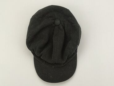 kremowa czapka z pomponem: Czapka z daszkiem, Damskie, stan - Dobry
