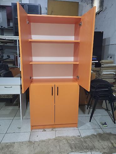 Ev və bağ: Narıncı rəngdə şkaf – 4 qapılı, çoxrəfli model - Material — 3