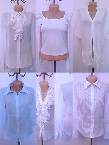 Блузки: Блузка, Вечерняя, Шифон, Однотонный, Прозрачная модель, С воланами, С жабо — 12