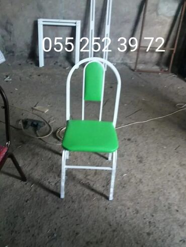 Sifarişlə oturacaqlar: Mətbəx üçün, Qonaq otağı üçün, Dəhliz üçün, Metal, Dəri, Ukrayna, 1 il zəmanət, Kredit yoxdur — 8