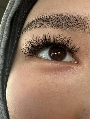 Ресницы: Наращивание ресниц — объемные, пушистые пучки с эффектом «кошачий — 1