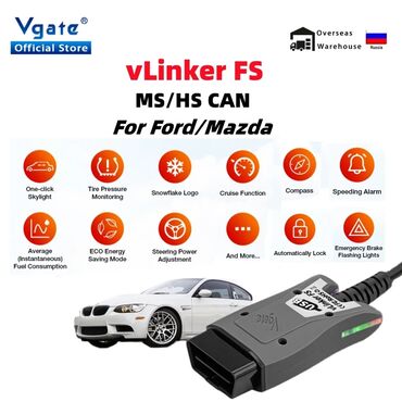 Alati za automobile: Vgate vLinker FS USB OBD2 za Ford Mazda MS CAN HS CAN Auto — 2