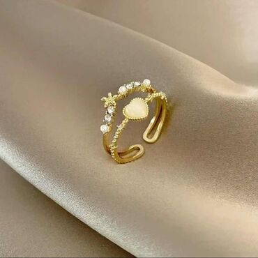 zlatne sandalice perla br: Podesavajuci prsten