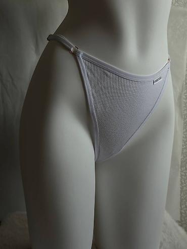 Трусики: Трусы-стринги женские, высокая посадка - Модель: минималистичные — 6