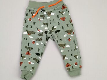 spodnie dresowe zielone: Spodnie dresowe, Primark, 9-12 m, stan - Bardzo dobry
