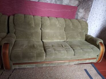 купить диван бу недорого: Цвет - Зеленый, Б/у