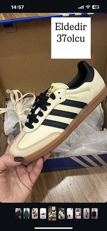 samba ayaqqabı: Adidas Samba idman ayaqqabısı - Model: Samba - Rəng: krem/bej üstlük — 1