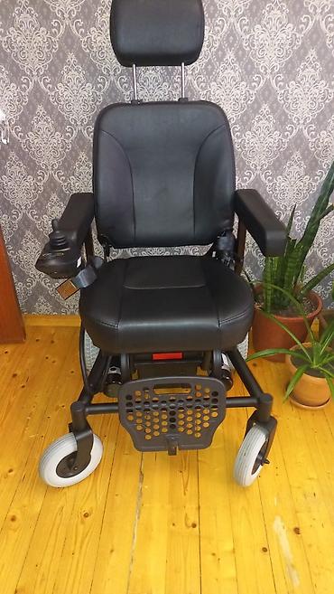 bel eyriliyi: Elektrik invalid arabası – joystick idarəetməli, yastıqlı dəri — 2