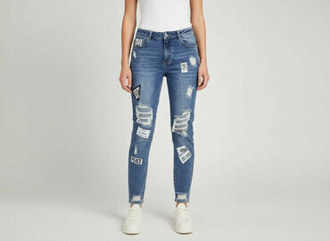 born2be spodnie z wysokim stanem: Jeans for women, size M