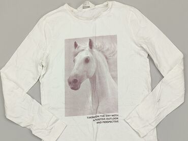 biała bluzka termiczna: Bluzka, H&M, 14 lat, 158-164 cm, stan - Bardzo dobry