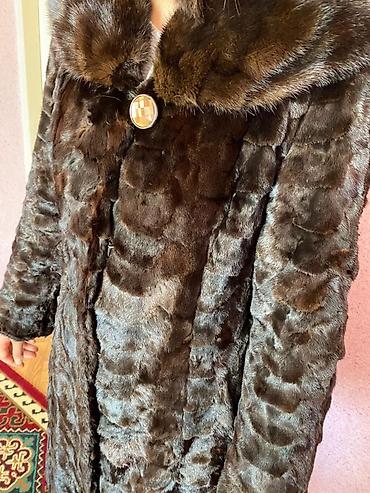 Шубы: Шуба, Норка, Длинная модель, С капюшоном, L — 6