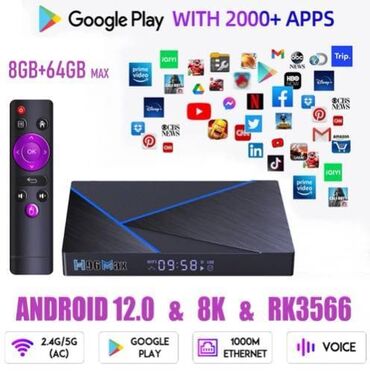 Aksesoari za TV i video: Android boks- h96max v56- 8/64gb- 1000m- 8k-2.4/5g- os-12 - garancija — 10