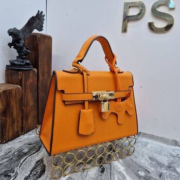 Torbe: Elegantna torbica, Hermes, Materijal: Koža, Lakovana koža — 15