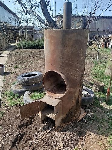 Отопление и нагреватели: Самодельная печь-буржуйка/котёл из толстой стальной трубы + — 5