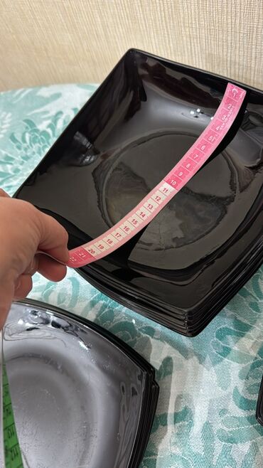 Nahar dəstləri və servizlər: Nahar dəsti, rəng - Qara, Şüşə, 6 nəfərlik — 8