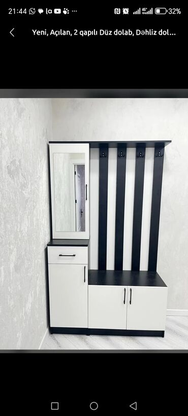 Dolablar: Açılan, 3 qapılı Düz dolab, Dəhliz dolabı — 11