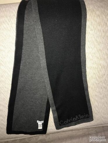 Kape i aksesoari: Original GANT šal NOV 100% Wolle Crna boja Sirina 25cm duzina — 10