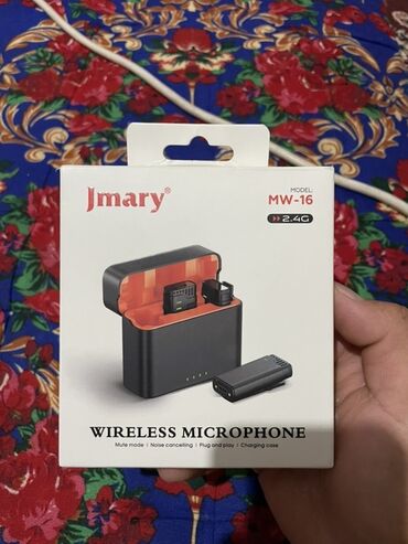 продаю калонки: Беспроводной микрофон Jmary MW-16 в компактном черном корпусе с