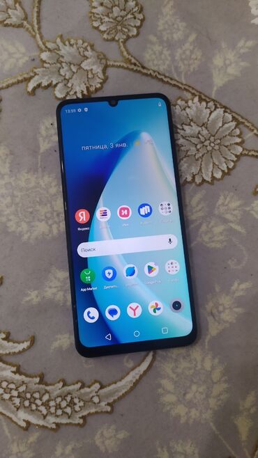 телефон ми10: Realme Note 50, Б/у, 128 ГБ, цвет - Зеленый, 2 SIM
