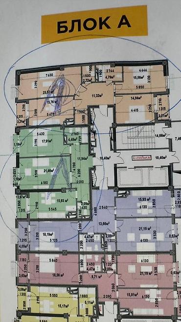 2 комнаты, 77 м², Асанбай мкр Элитка, 3 этаж, ПСО (под самоотделку)
