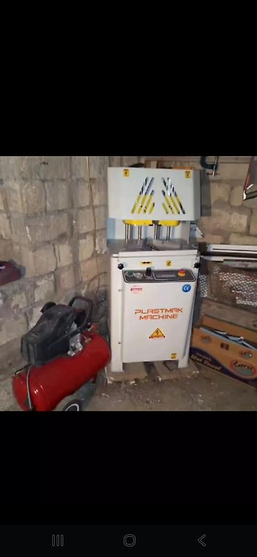 Digər biznes avadanlığı: Plastik qaynaq aparati ve kompressor satilir 1500 manat.Unvan — 1